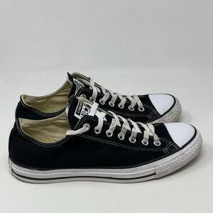 Converse All Star Shoes Womens 11 Black Canvas Low Top Preppy Retro Sneakers